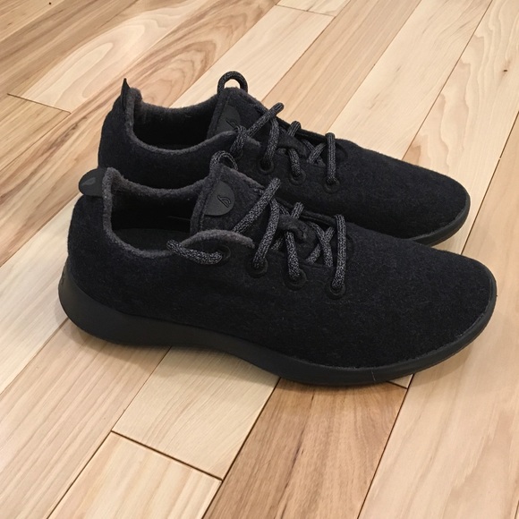 Allbirds like New Women's Wool Runners Natural Black Comfort Shoes Size 10 - Picture 3 of 9